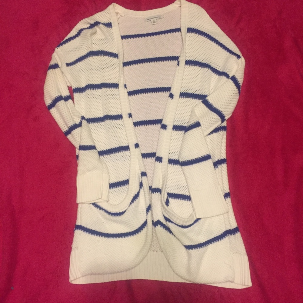 American Eagle Striped Cardigan